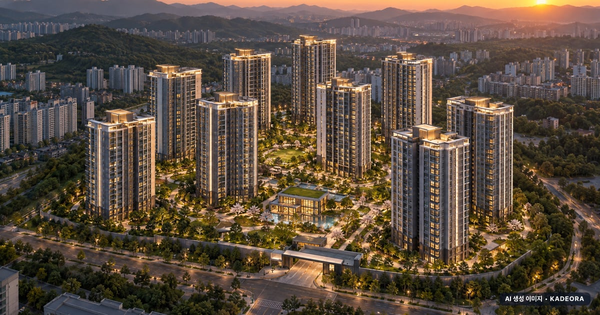 천안 아이파크 시티 6단지 총 1,126세대(이번 1,012세대 공급) 기준 AI 상상도 — 실제와 다를 수 있음 천안 아이파크 시티 6단지 총 1,126세대(이번 1,012세대 공급) 기준 AI 상상도(노을 항공) — 실제와 다를 수 있음