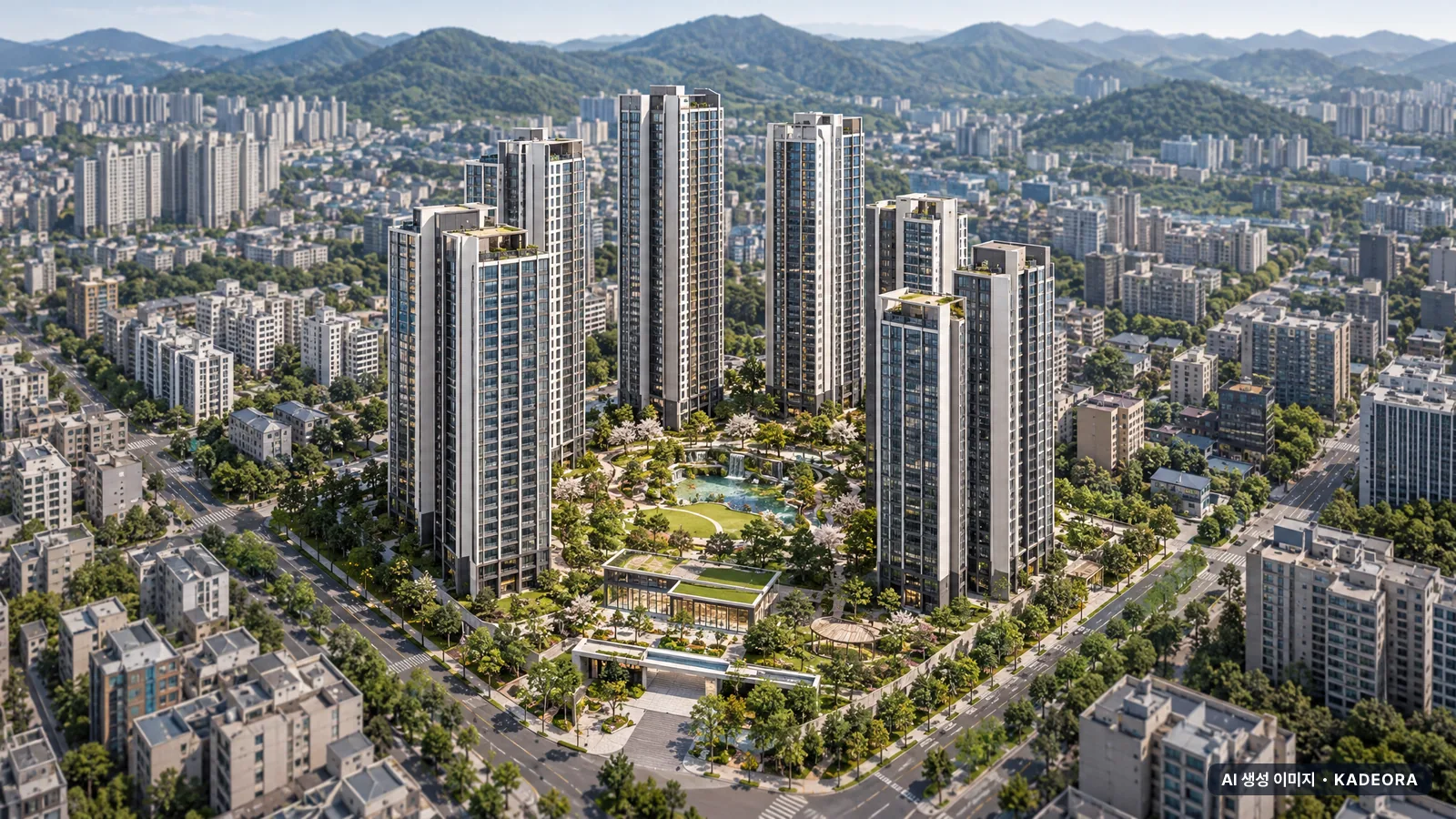 울산 중구 복산동 재개발 단지 전경 AI 상상도 — 중구 복산동