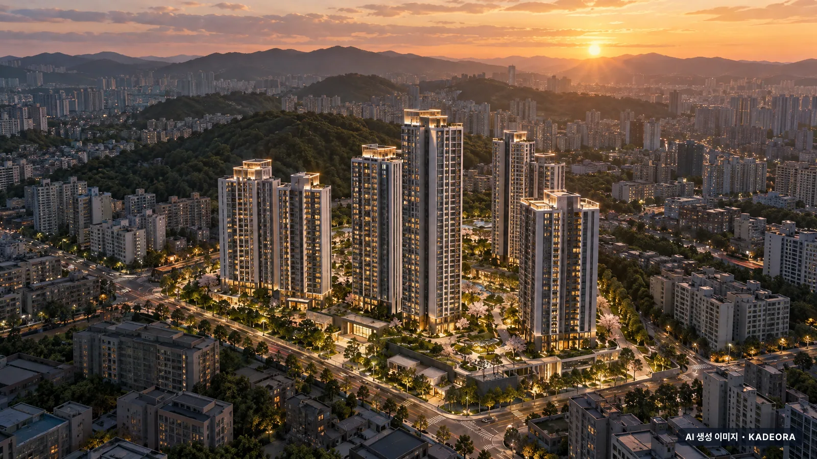 울산 중구 복산동 재개발 단지 전경 AI 상상도 — 중구 복산동