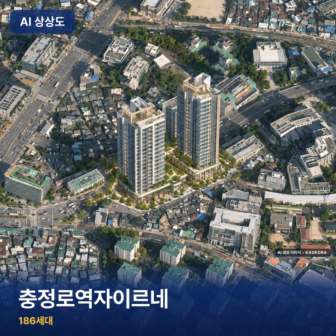 충정로역자이르네 단지 썸네일 — AI 생성 이미지