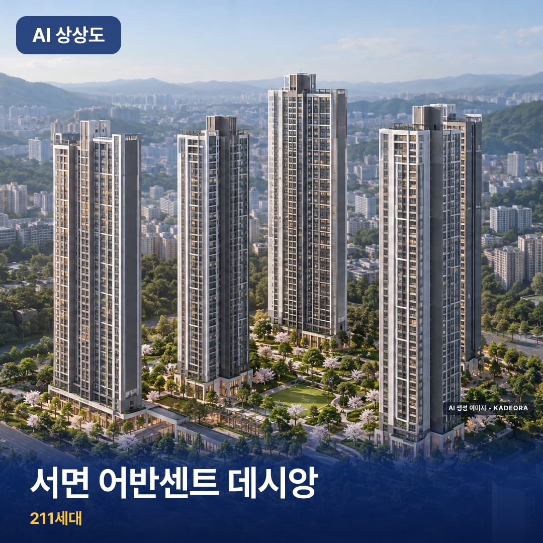 서면 어반센트 데시앙 AI 상상도