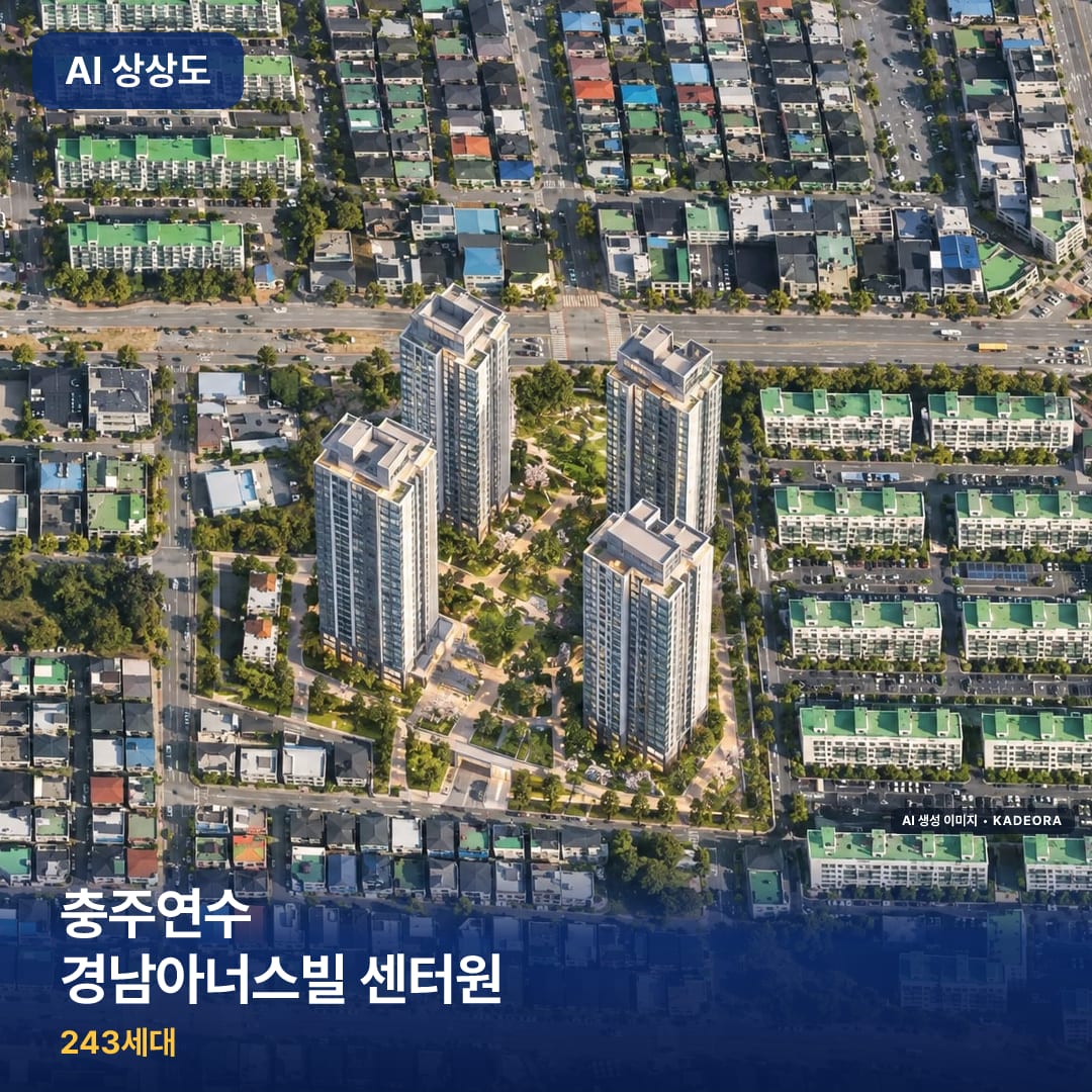충주연수 경남아너스빌 센터원 단지 썸네일 — AI 생성 이미지