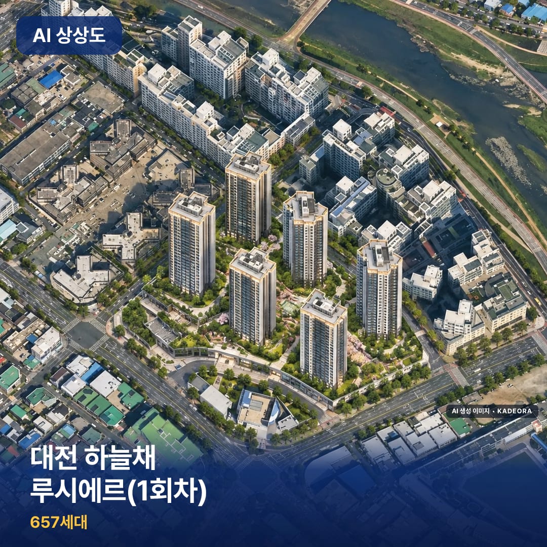 대전 하늘채 루시에르(1회차) 단지 썸네일 — AI 생성 이미지