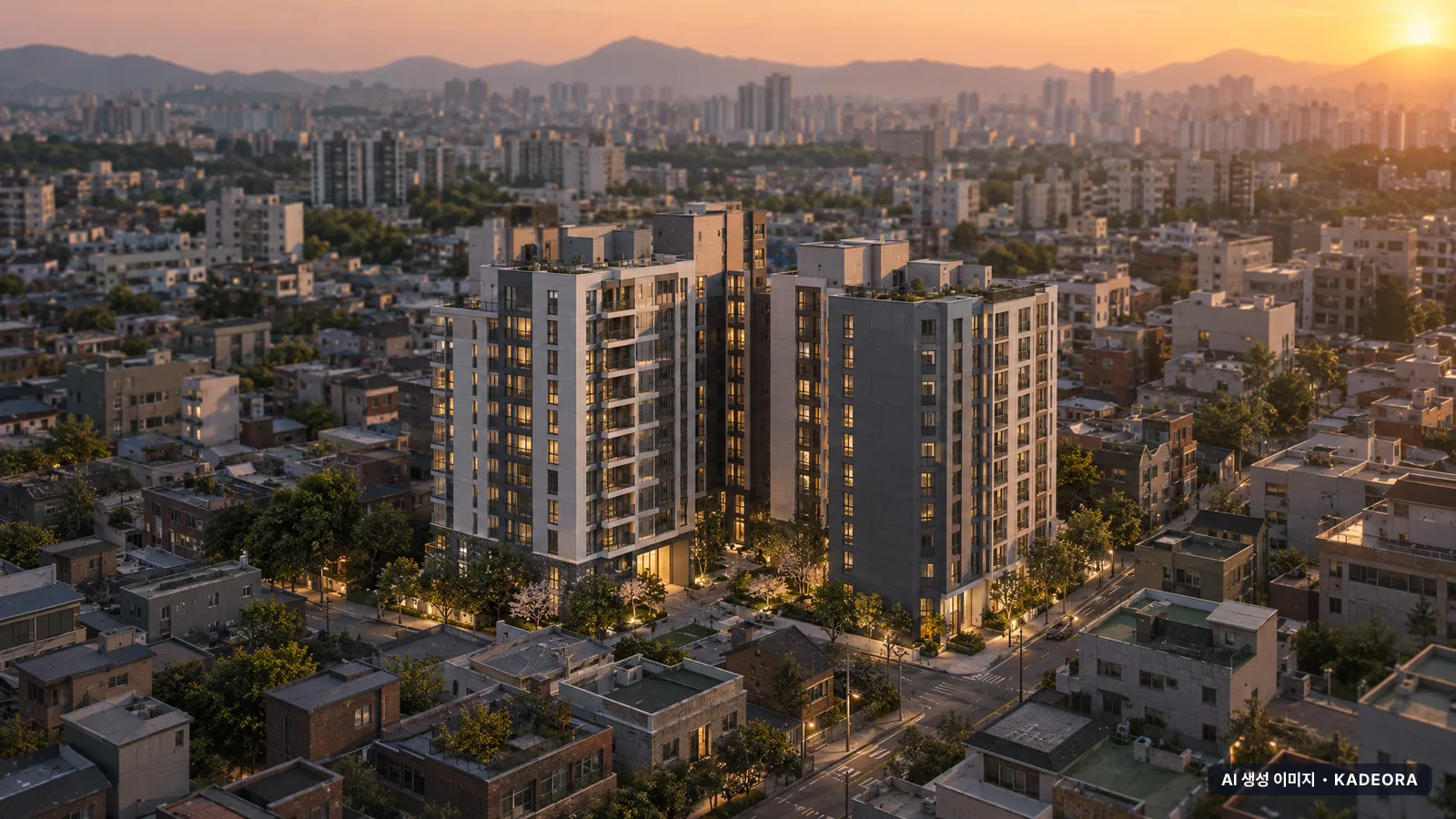 부산 남구 대연 가로주택정비 총 229세대 기준 AI 상상도(노을 항공) — 실제와 다를 수 있음