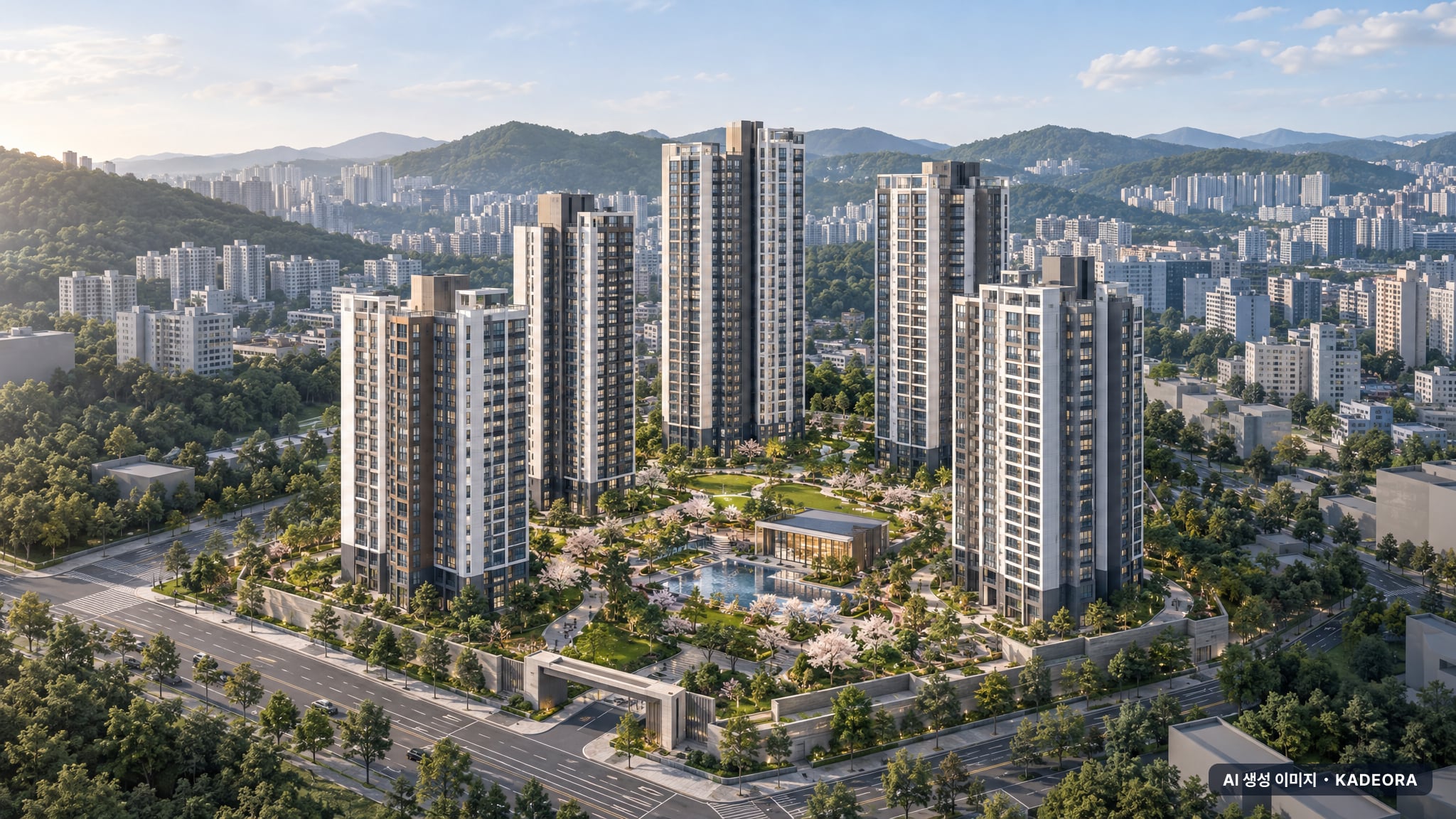 남양주진접2지구 A-7블록 공공분양주택 입주자모집(본청약) 단지 전경 AI 상상도(주간 항공) — 경기 남양주시 착공 405세대
