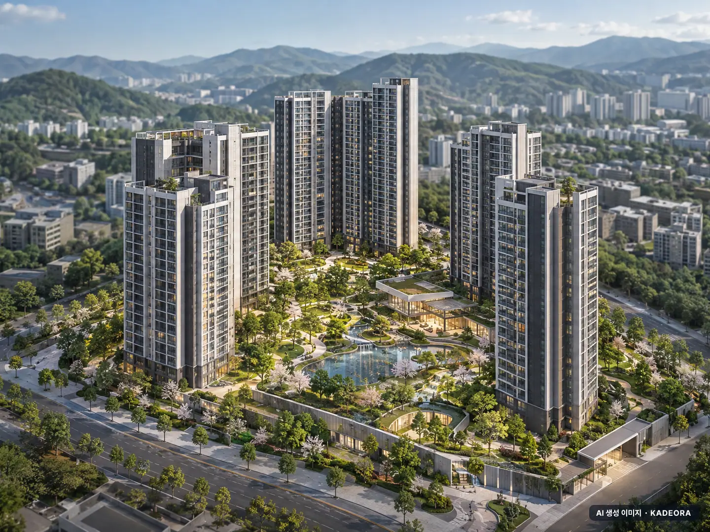 대전대동2 1블록 공공분양주택 이번 881세대 공급 기준 AI 상상도(주간 항공) — 실제와 다를 수 있음