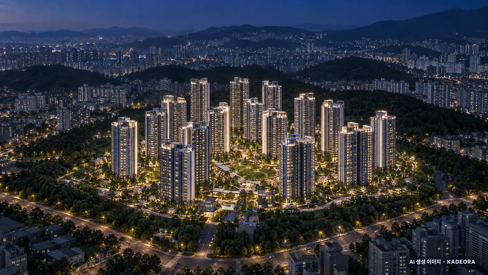 라엘에스 단지 전경 AI 상상도 — 남구 신정동 1,073세대