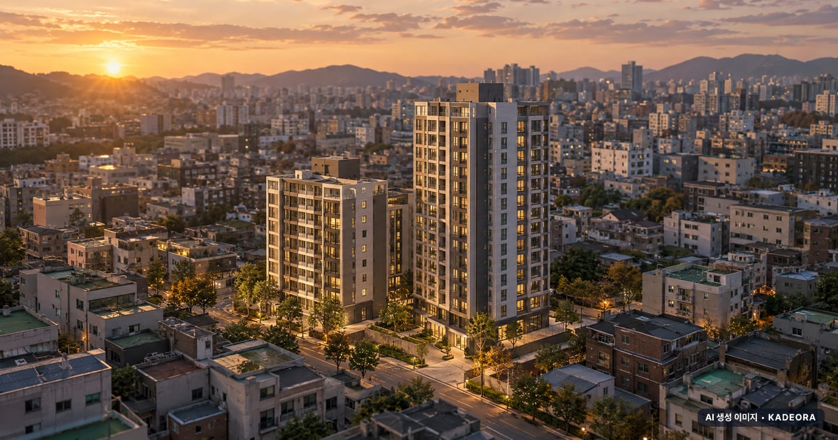 부산진구 삼부로얄 소규모재건축 총 230세대 기준 AI 상상도 — 실제와 다를 수 있음 부산진구 삼부로얄 소규모재건축 총 230세대 기준 AI 상상도(노을 항공) — 실제와 다를 수 있음