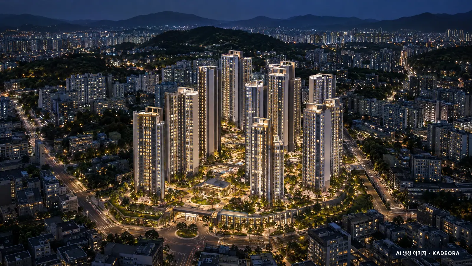 부산 수영구 망미5 재개발 단지 전경 AI 상상도 — 수영구 망미동 1,791세대