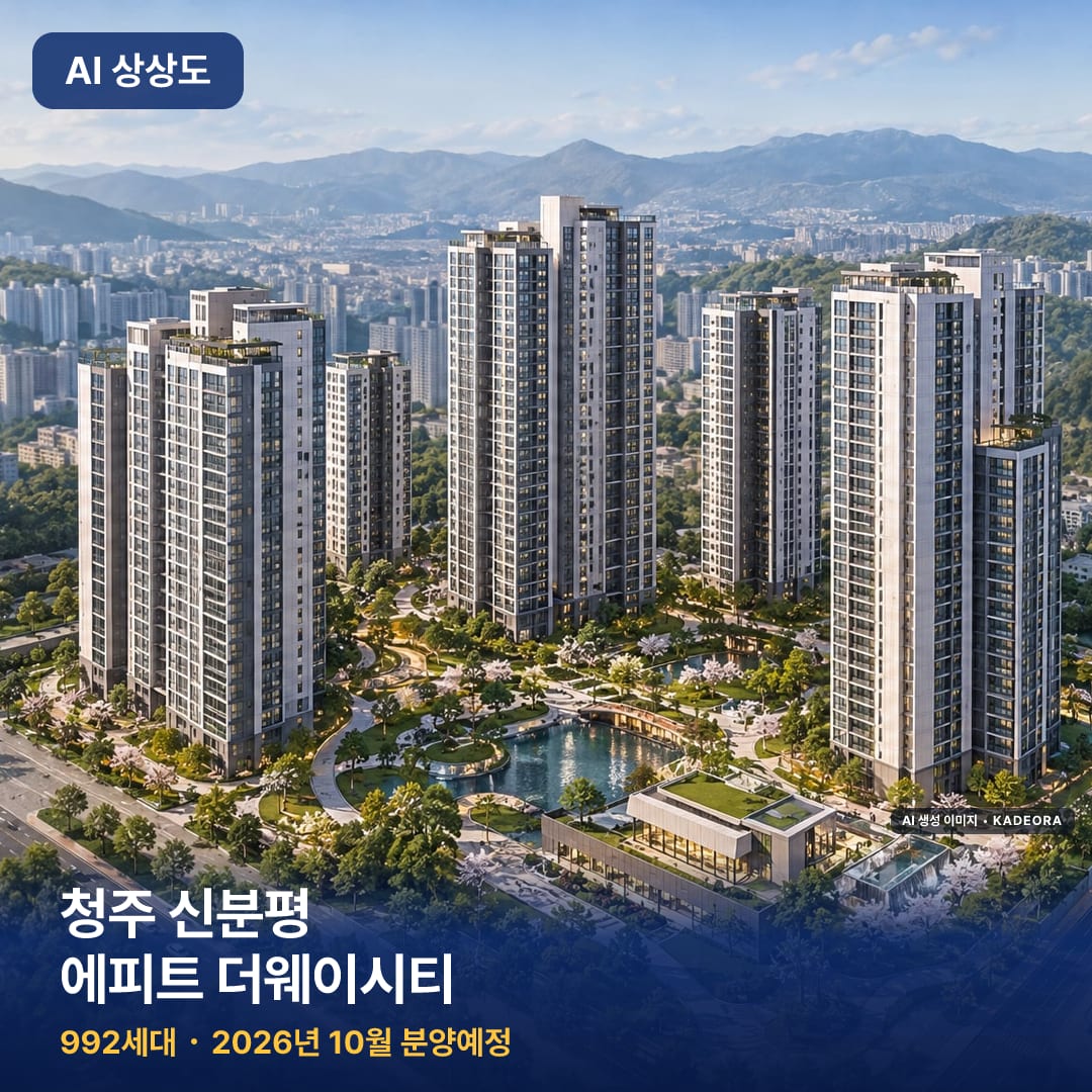 청주 신분평 에피트 더웨이시티 AI 상상도