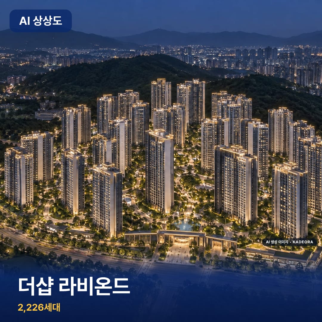 더샵 라비온드 단지 썸네일 — AI 생성 이미지