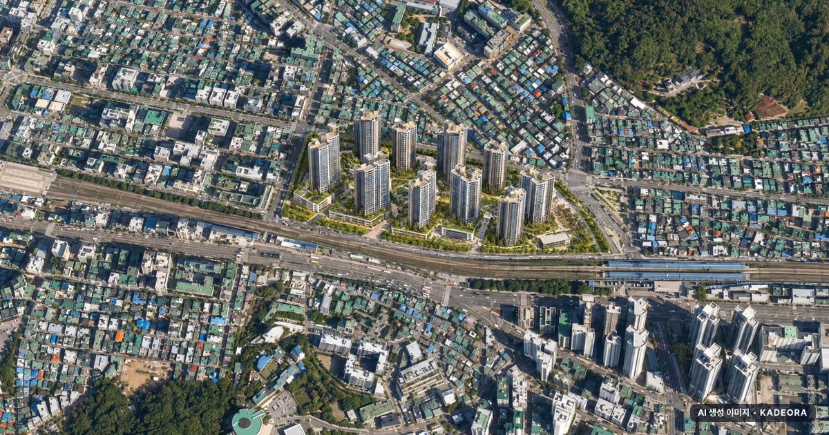 부천시 소사본1-1 분양가 단지 전경 · AI 생성 상상도 · 실제와 다를 수 있음