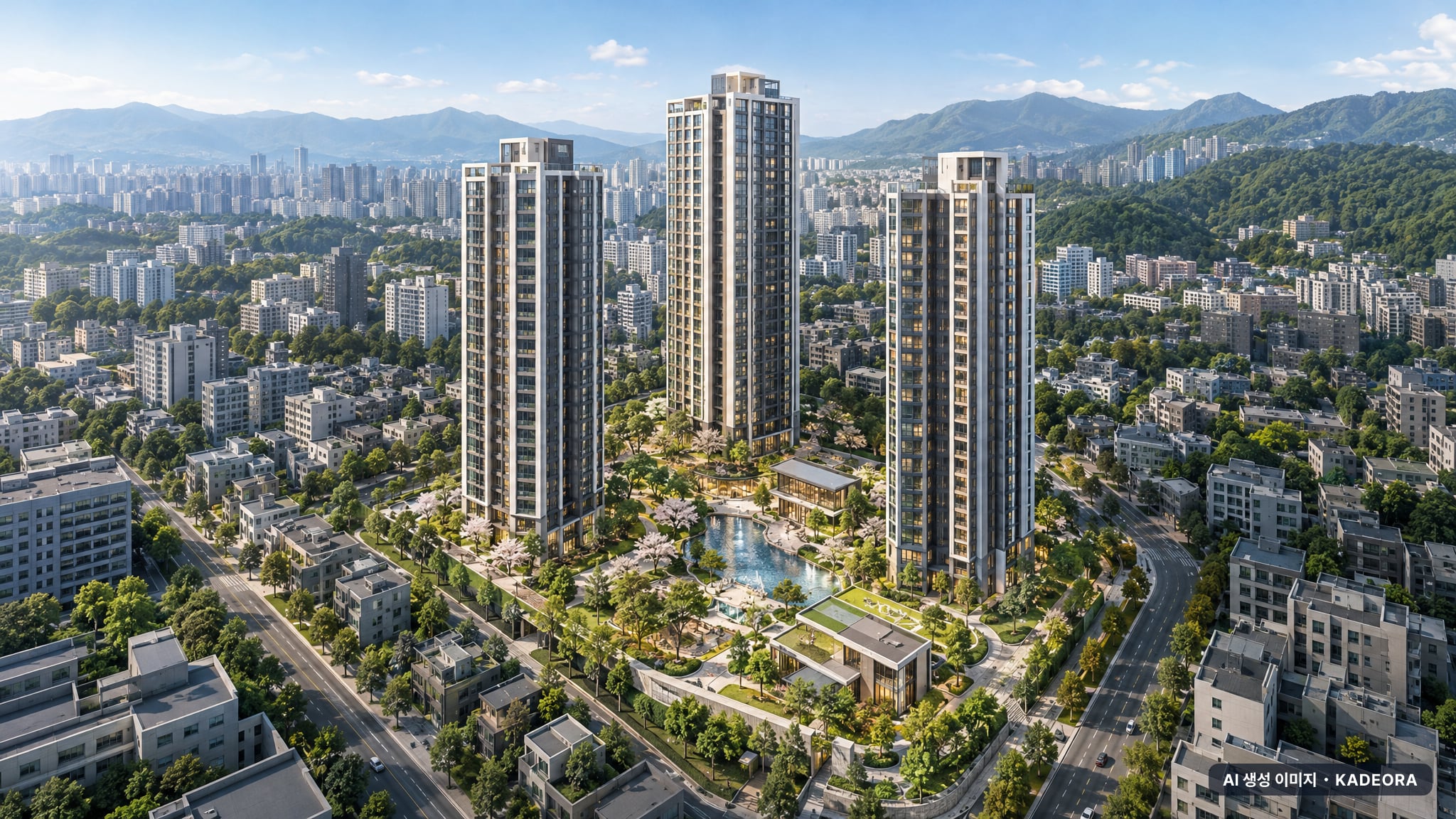 부산 동래구 낙민1 가로주택정비 단지 전경 AI 상상도(주간 항공) — 동래구 59세대