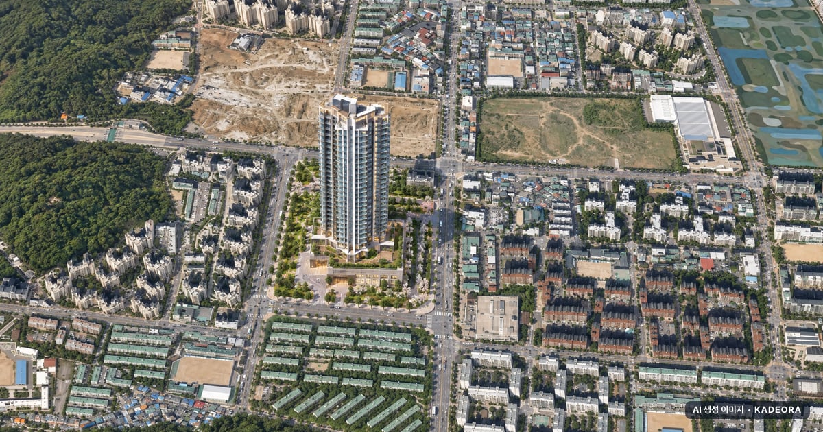 해링턴 스퀘어 산곡역 재개발 해링턴 스퀘어 산곡역 단지 전경 AI 상상도 — 부평구 2,475세대