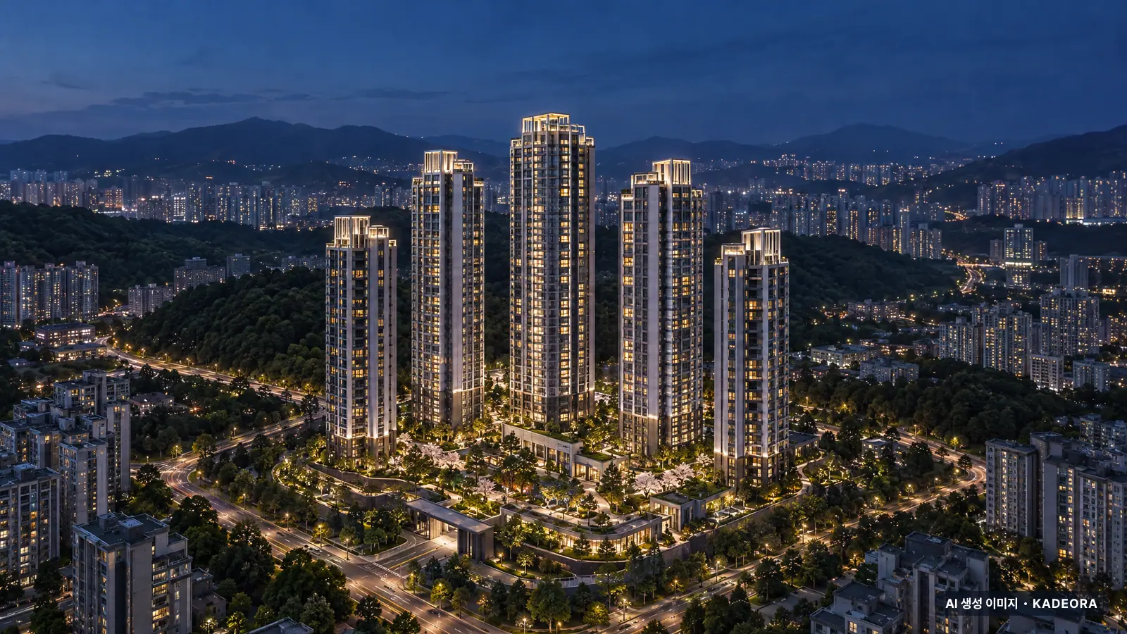 울산 우정 에피트(조합원 취소분) 단지 전경 AI 상상도 — 중구 우정동 55세대