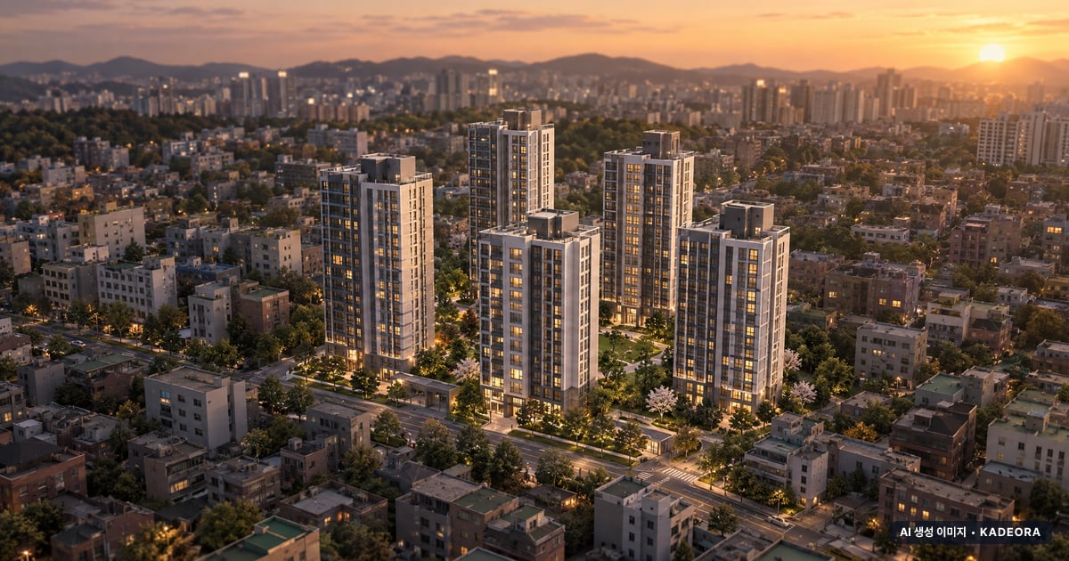 에코델타시티 금강펜테리움 에코리버 6개동·최고 18층·총 358세대 기준 AI 상상도 — 실제와 다를 수 있음 에코델타시티 금강펜테리움 에코리버 6개동·최고 18층·총 358세대 기준 AI 상상도(노을 항공) — 실제와 다를 수 있음