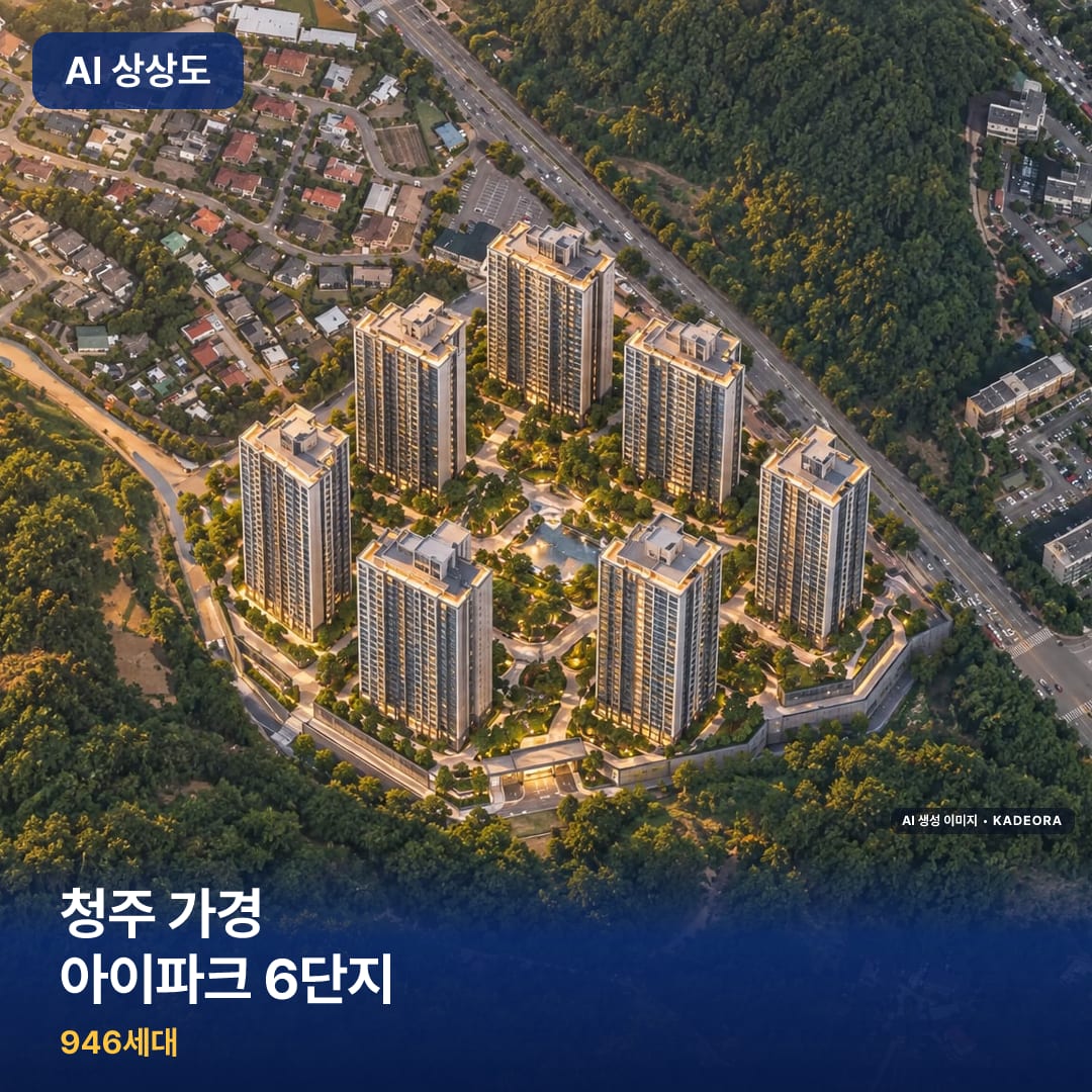 청주 가경 아이파크 6단지 AI 상상도