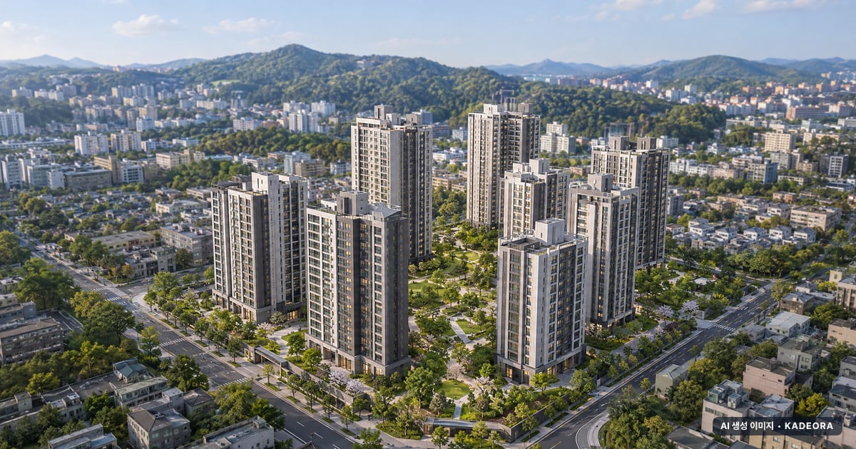 고창 데시앙 단지 전경 AI 상상도 — 고창군 888세대