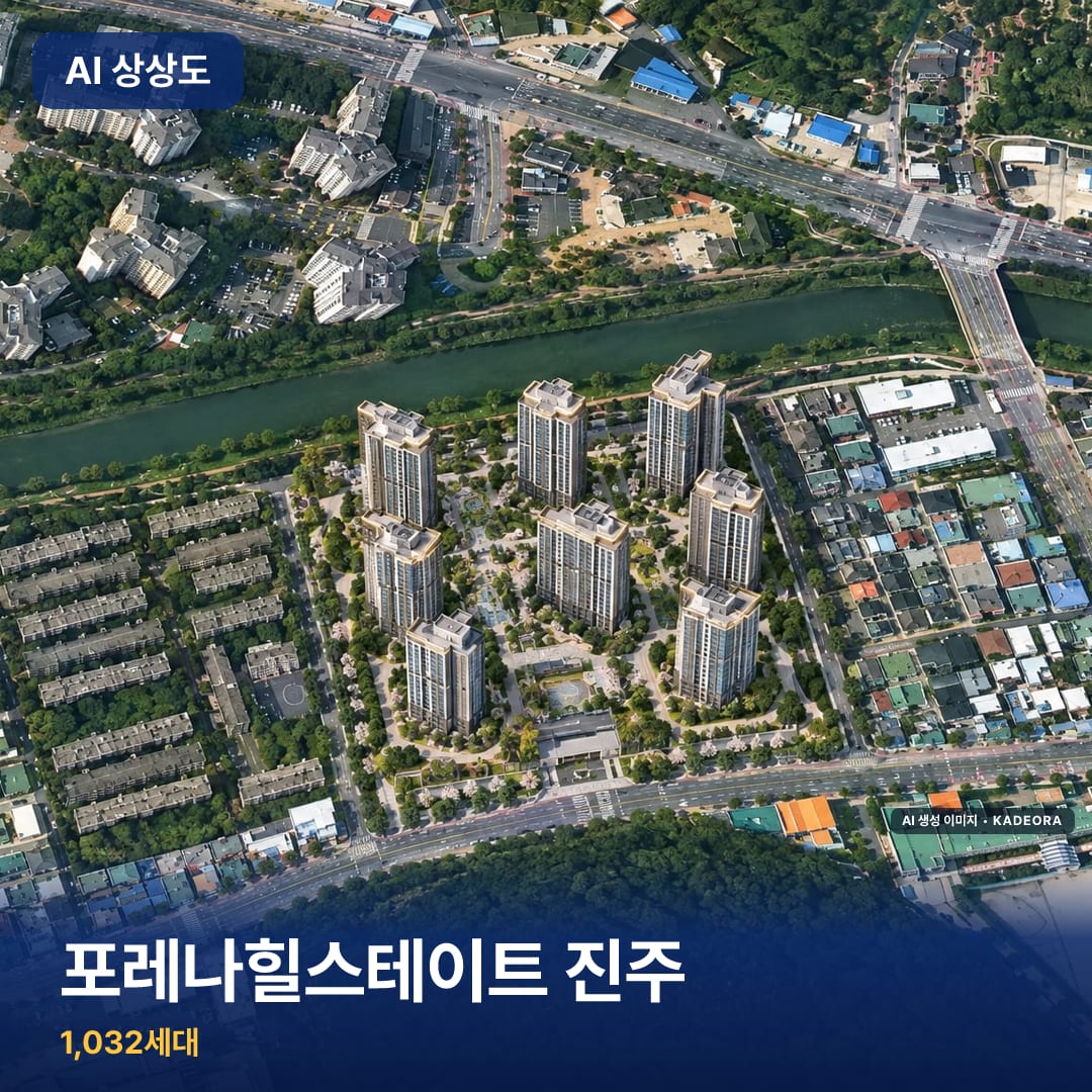 포레나힐스테이트 진주 단지 썸네일 — AI 생성 이미지