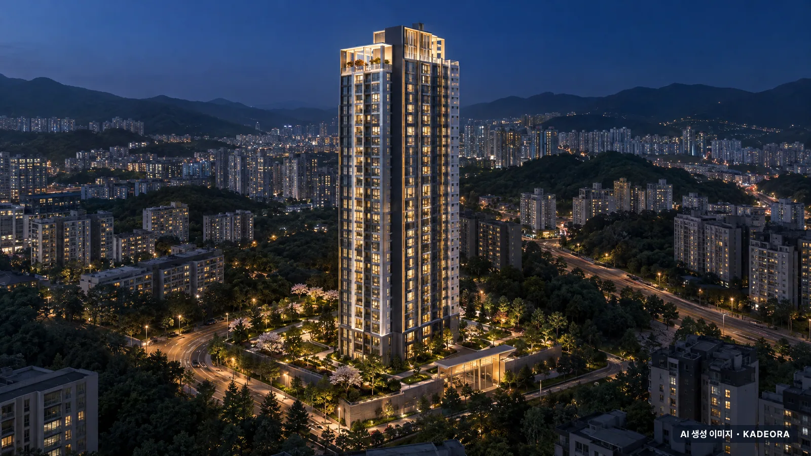 태화강 센트럴 아이파크 단지 전경 AI 상상도 — 중구 반구동 704세대