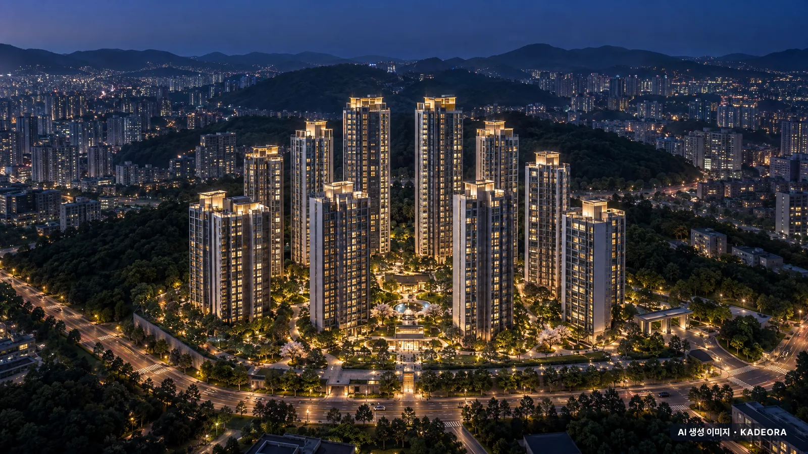대전 롯데캐슬 더퍼스트 단지 전경 AI 상상도 — 동구 가오동 952세대
