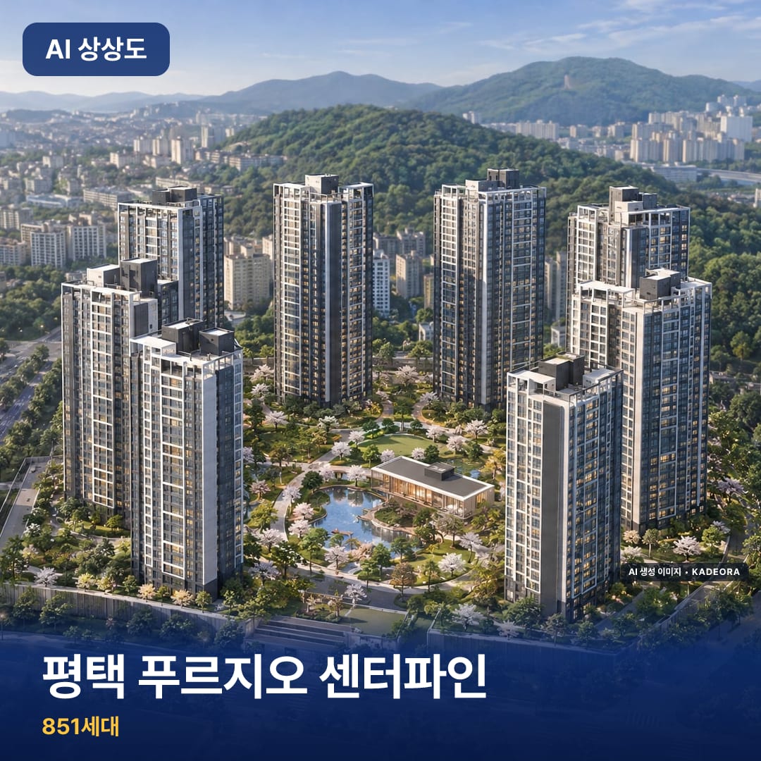 평택 푸르지오 센터파인 AI 상상도