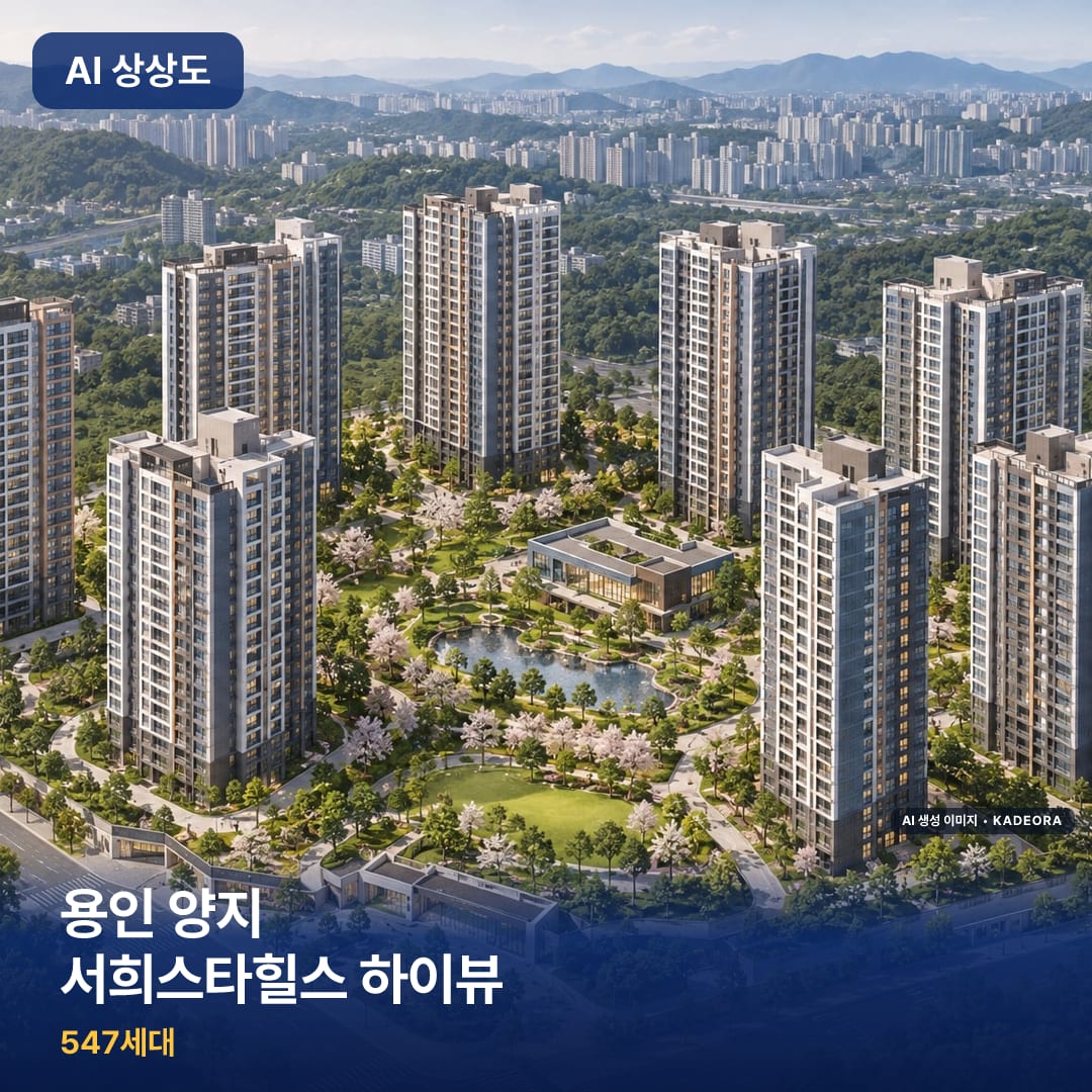 용인 양지 서희스타힐스 하이뷰 AI 상상도