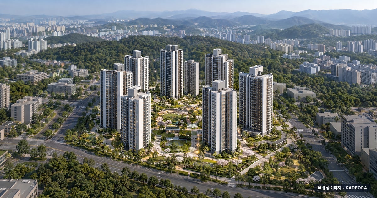 아크메르 동탄 99 단지 전경 AI 상상도 — 화성시 반송동