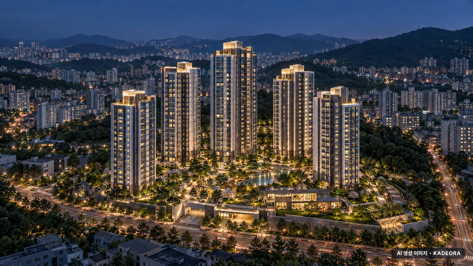 김해 주촌면 선지리 공동주택 단지 전경 AI 상상도 — 김해시 선지리 878세대