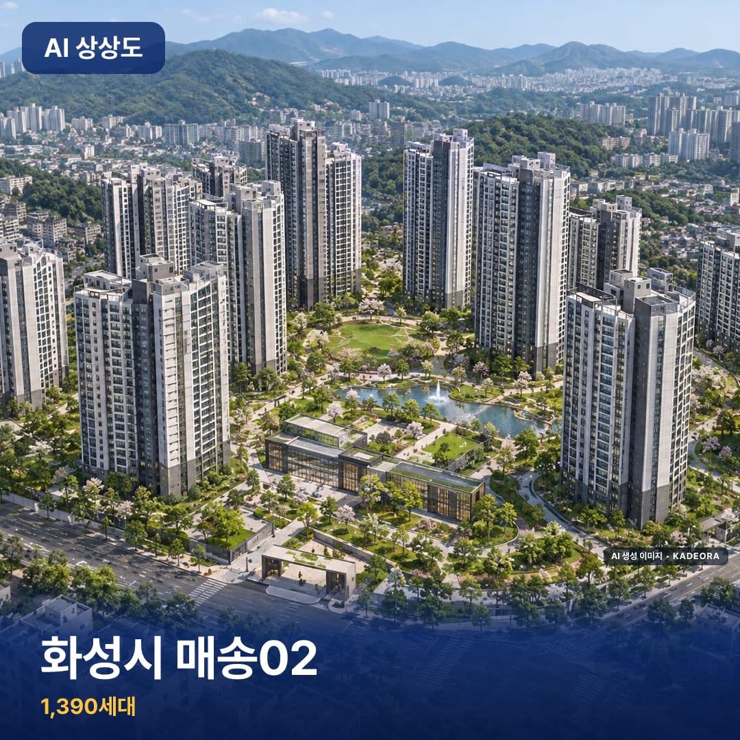 화성시 매송02 단지 썸네일 — AI 생성 이미지
