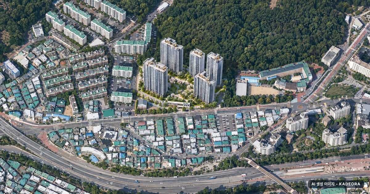 만덕1 재개발 만덕1 재개발 단지 전경 AI 상상도 — 북구 만덕동 690세대