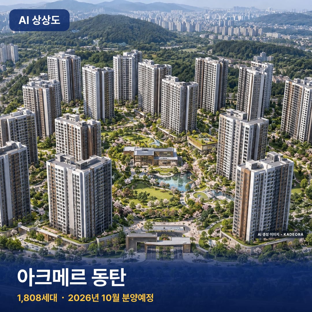 아크메르 동탄 완공 AI 상상도 카드