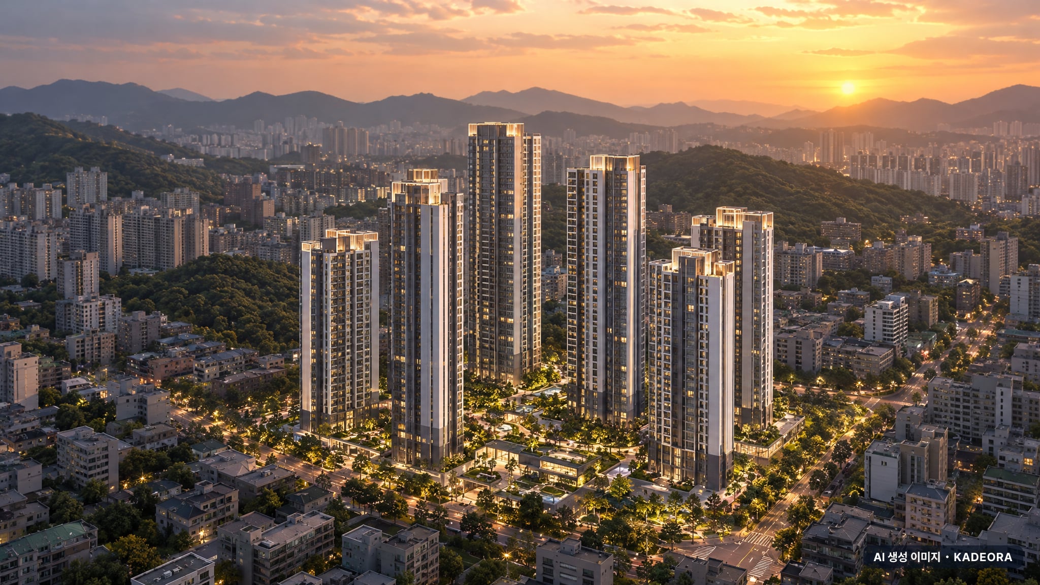 서울 송파구 잠실진주아파트 재건축 단지 전경 AI 상상도(노을 항공) — 서울 송파구 관리처분인가