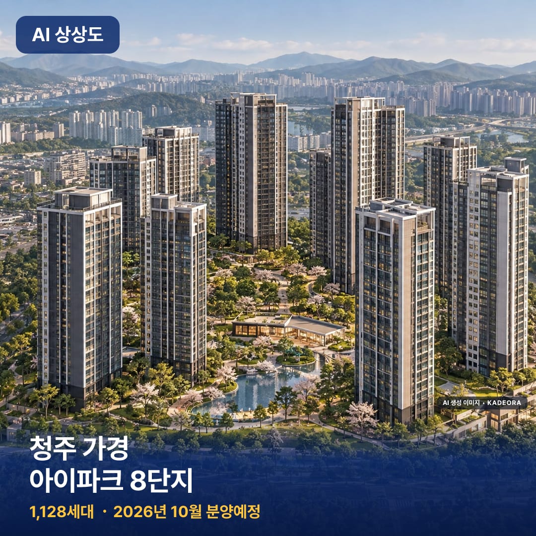 청주 가경 아이파크 8단지 AI 상상도