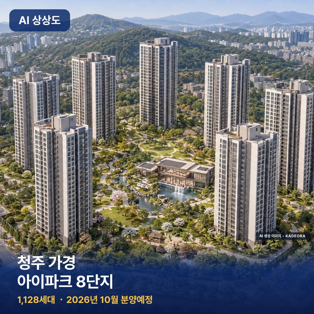 청주 가경 아이파크 8단지 AI 상상도