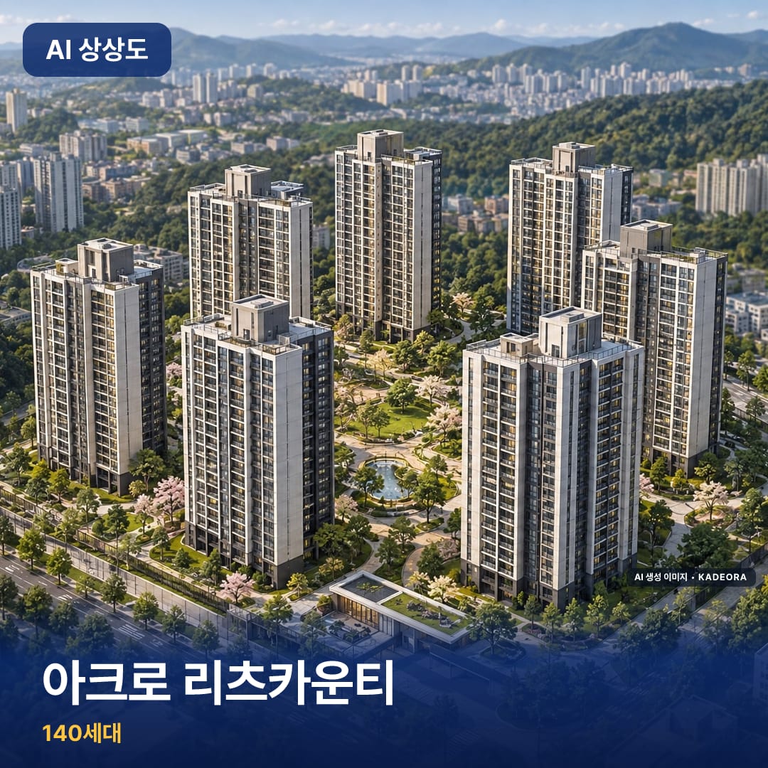아크로 리츠카운티 단지 썸네일 — AI 생성 이미지
