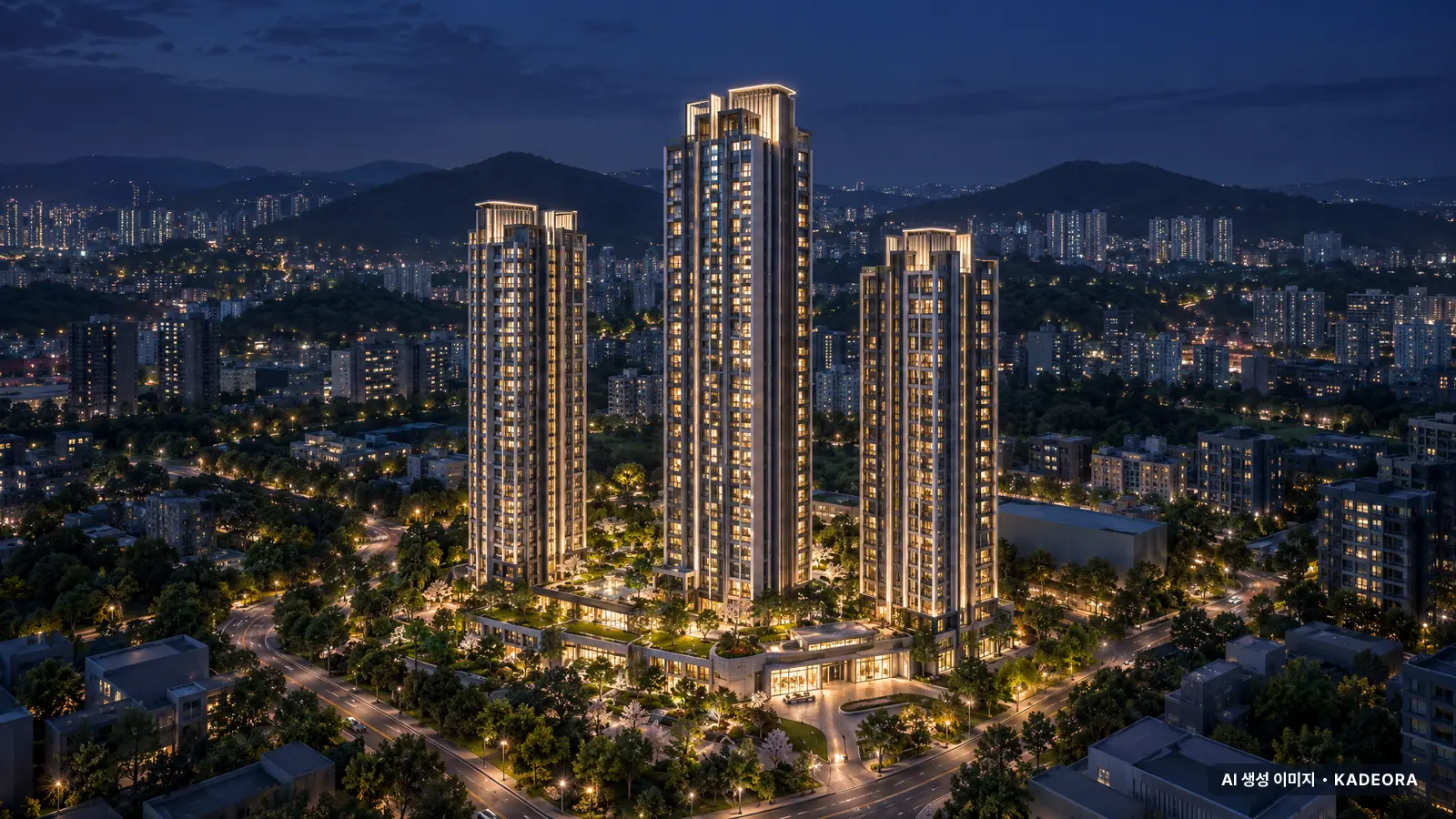 센텀파크 SK VIEW 단지 전경 AI 상상도 — 연제구 연산동 309세대