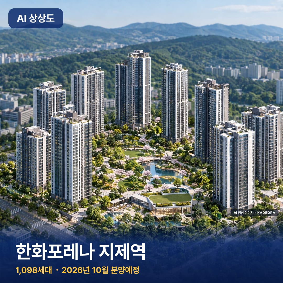 한화포레나 지제역 AI 상상도