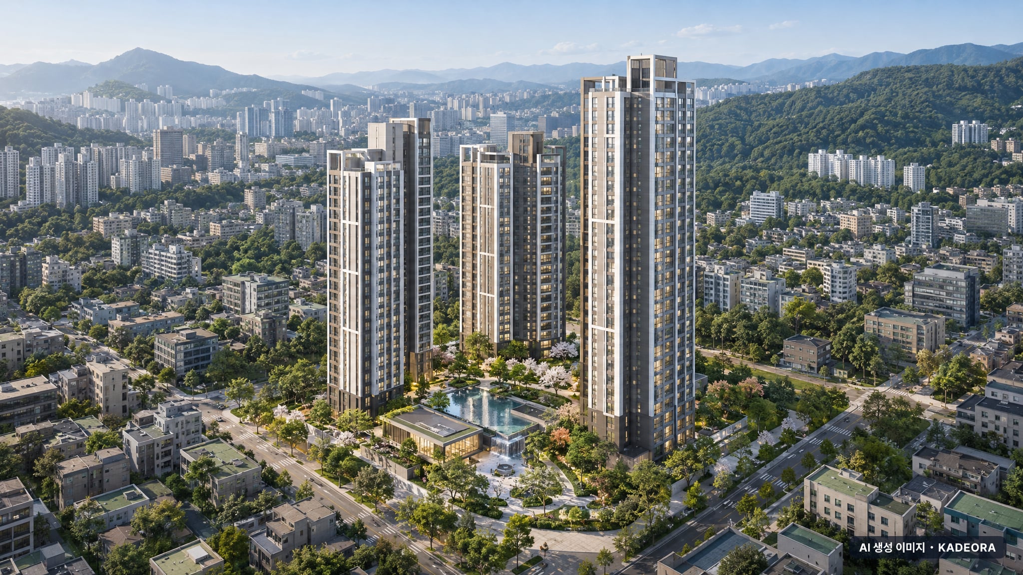 신반포22차 재건축 단지 전경 AI 상상도(주간 항공) — 서울 서초구 분양 예고 160세대