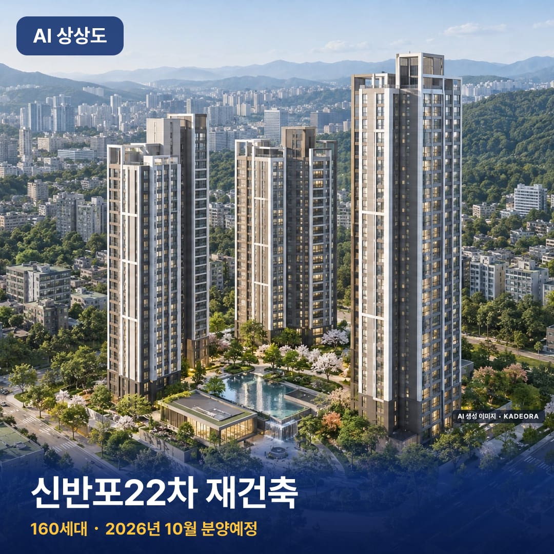 신반포22차 재건축 단지 썸네일 — AI 생성 이미지