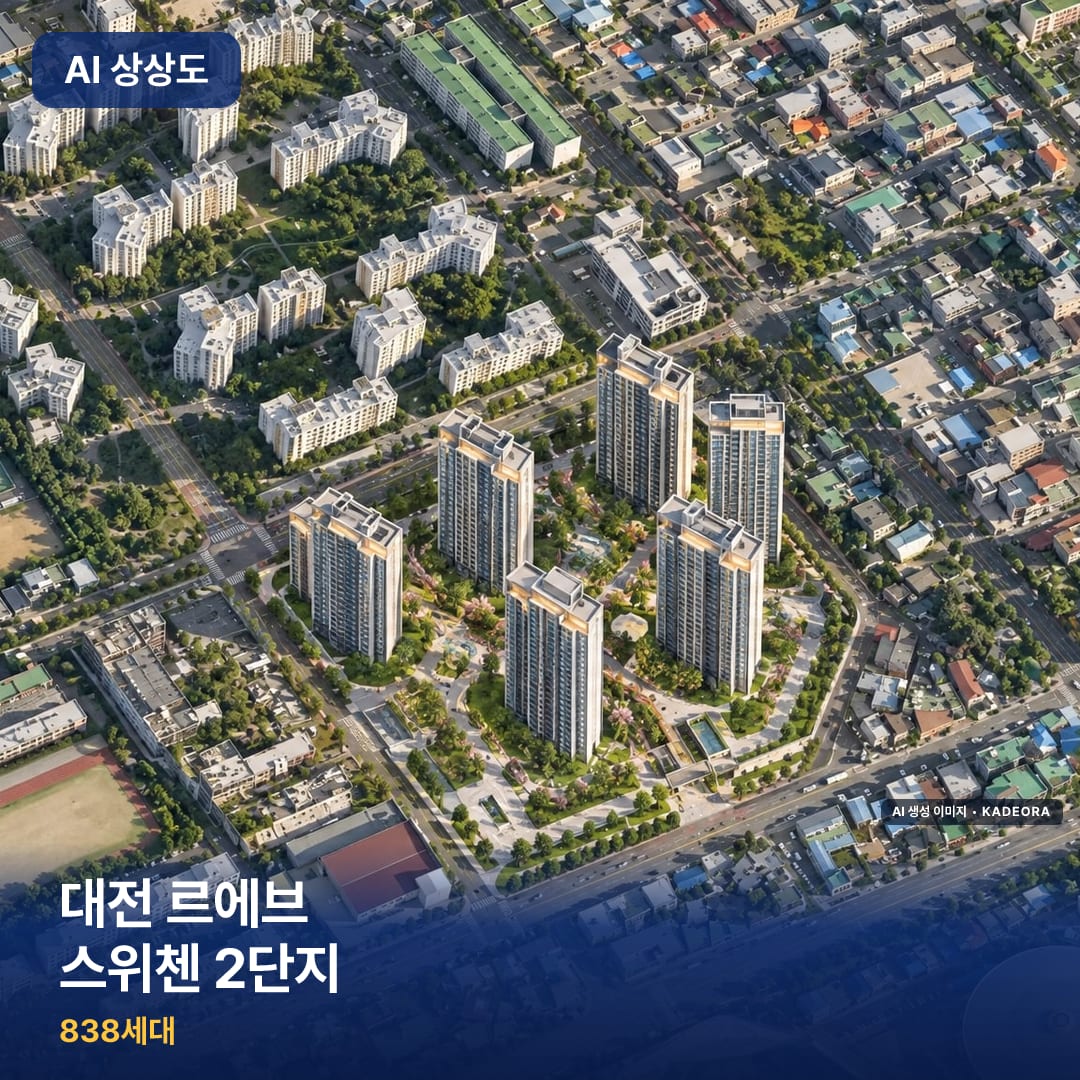 대전 르에브 스위첸 2단지 단지 썸네일 — AI 생성 이미지