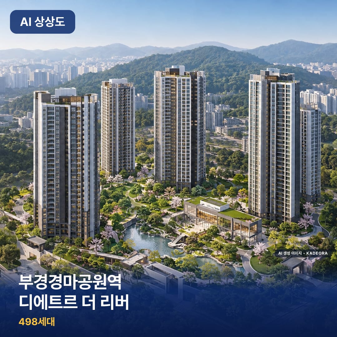 부경경마공원역 디에트르 더 리버 AI 상상도