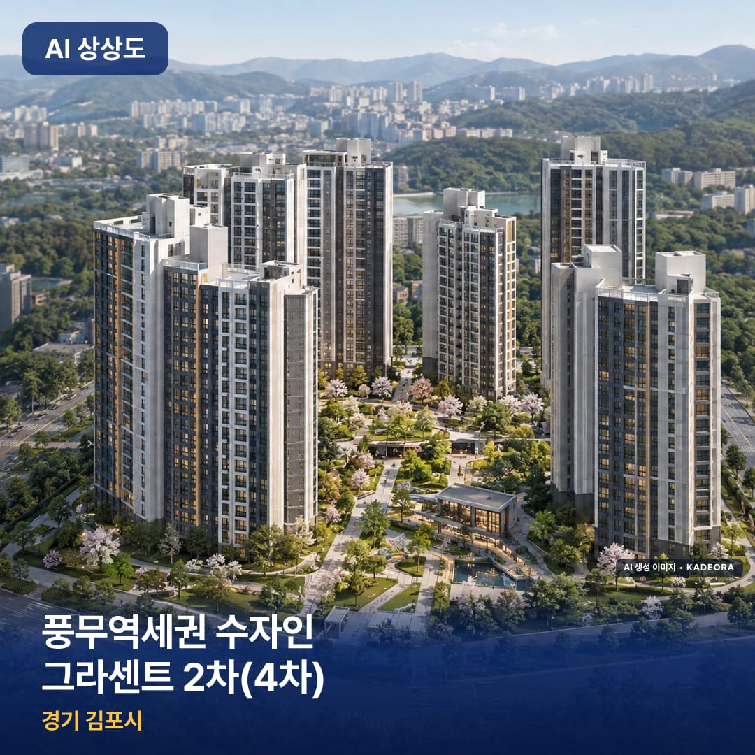 풍무역세권 수자인 그라센트 2차(4차) 완공 AI 상상도 카드