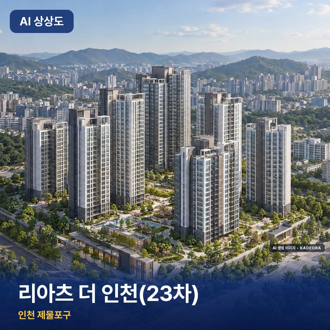 리아츠 더 인천(23차) 단지 썸네일 — AI 생성 이미지
