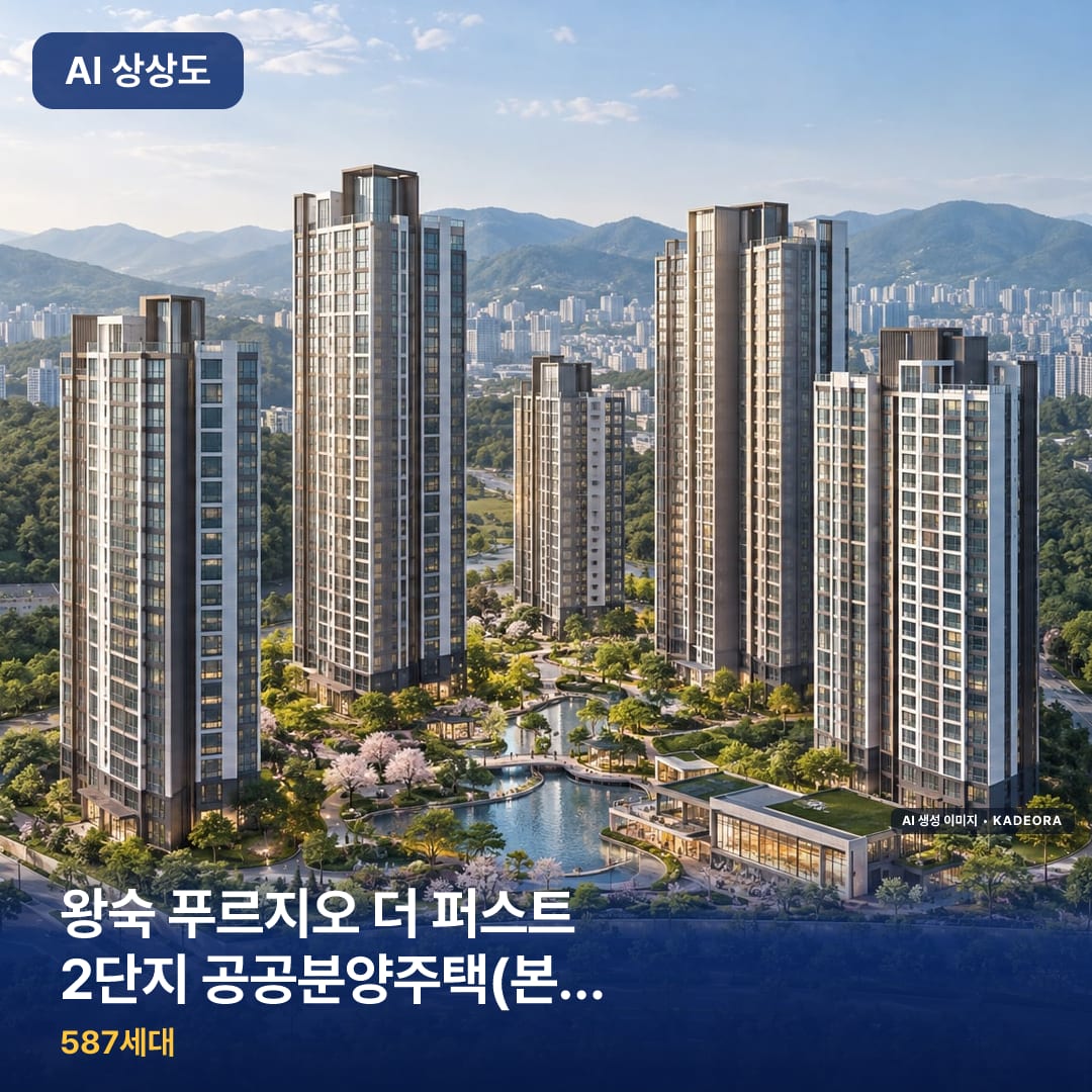 왕숙 푸르지오 더 퍼스트 2단지 공공분양주택(본청약) AI 상상도