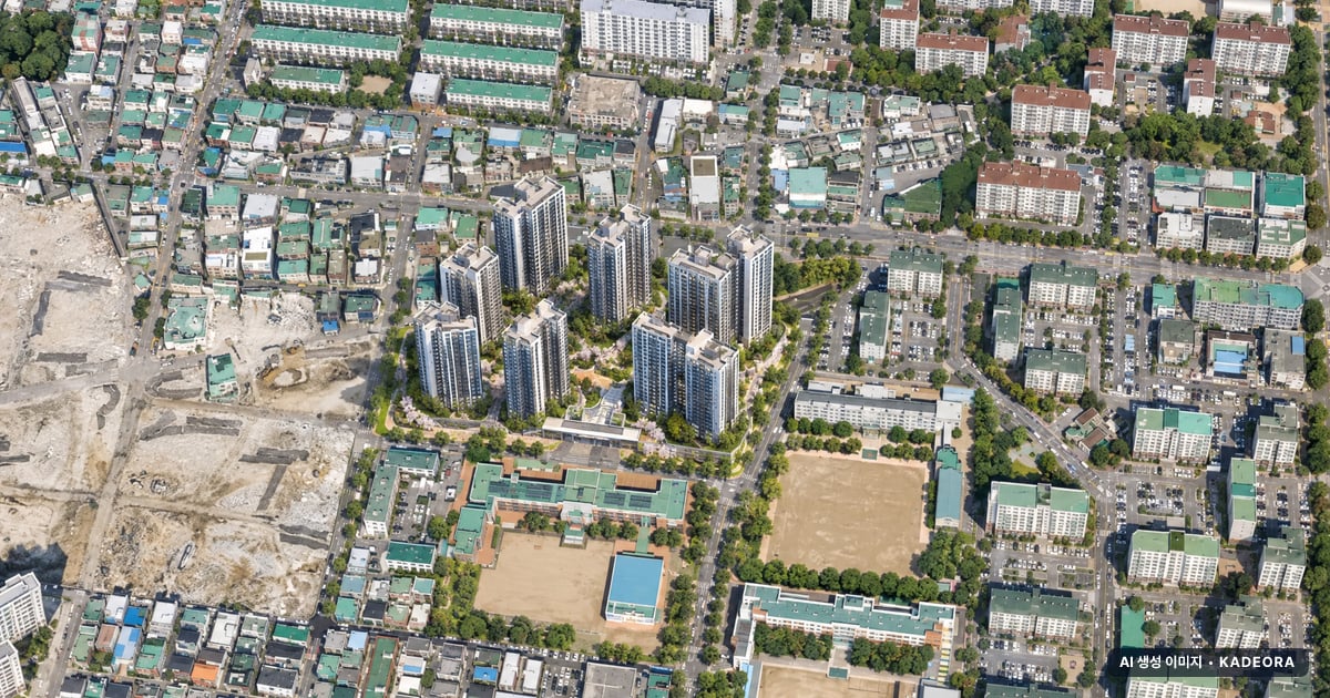 두산위브앤수자인 부평 더퍼스트 재개발 두산위브앤수자인 부평 더퍼스트 단지 전경 AI 상상도 — 부평구 부개동 1,126세대