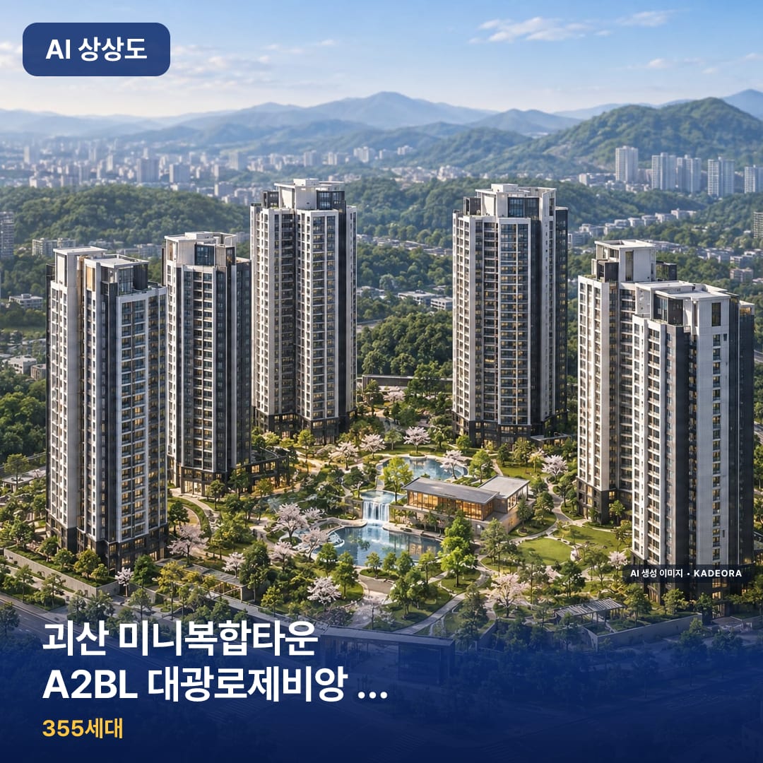 괴산 미니복합타운 A2BL 대광로제비앙 (사전청약) 단지 썸네일 — AI 생성 이미지