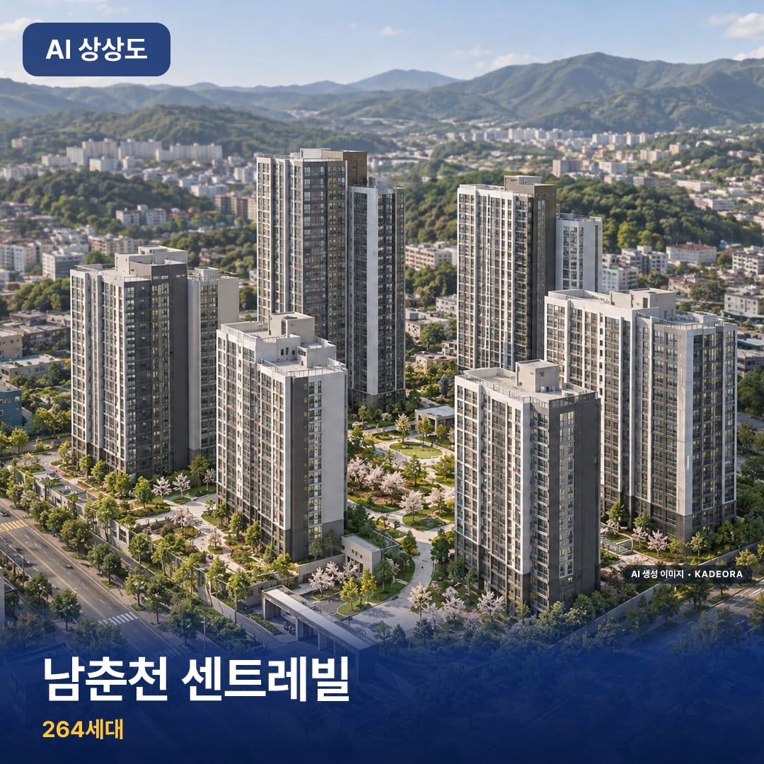 남춘천 센트레빌 완공 AI 상상도 카드
