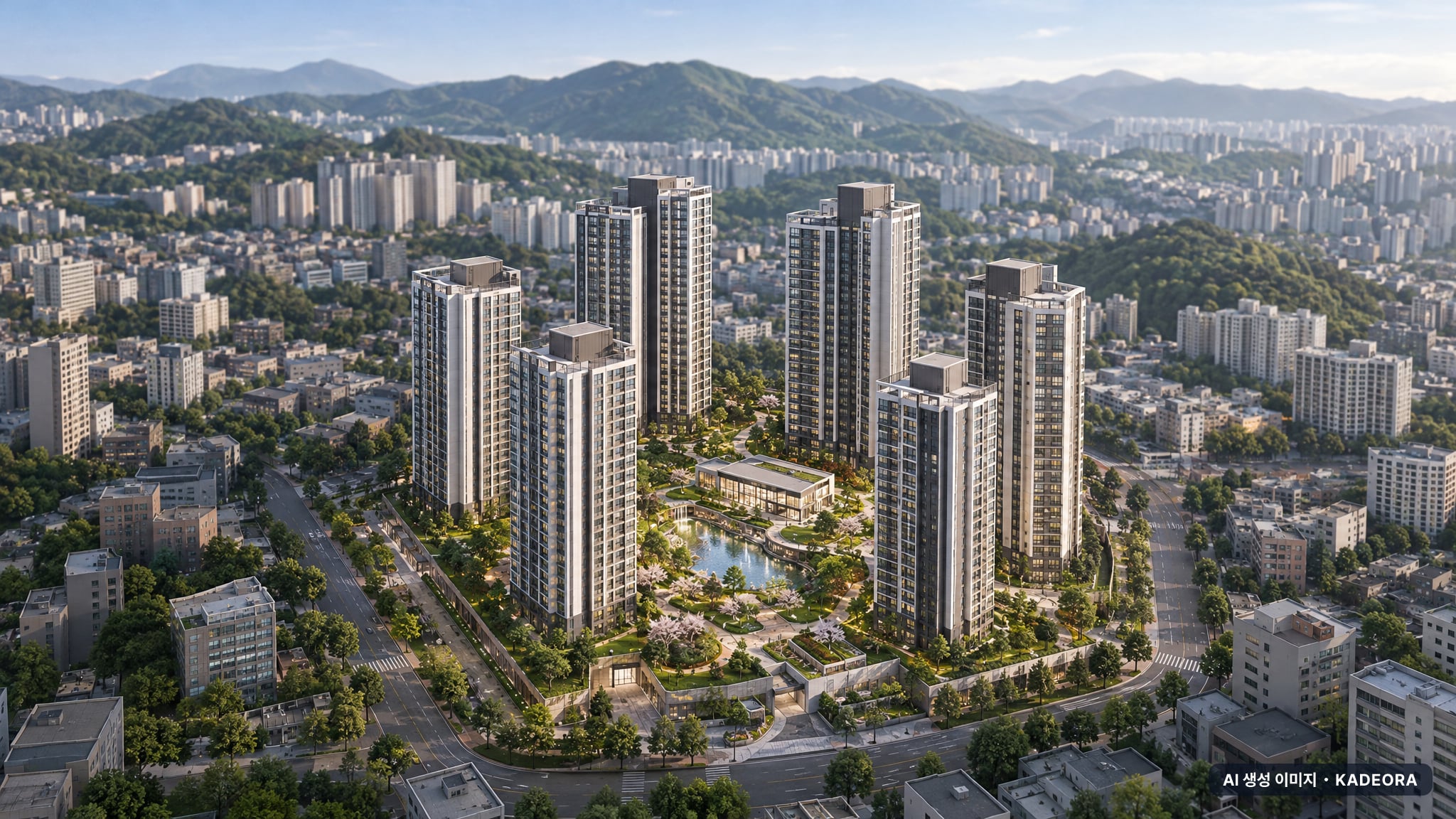 가음3구역 재건축 조감도 AI 상상도(주간 항공) — 경남 창원시 시공사 선정