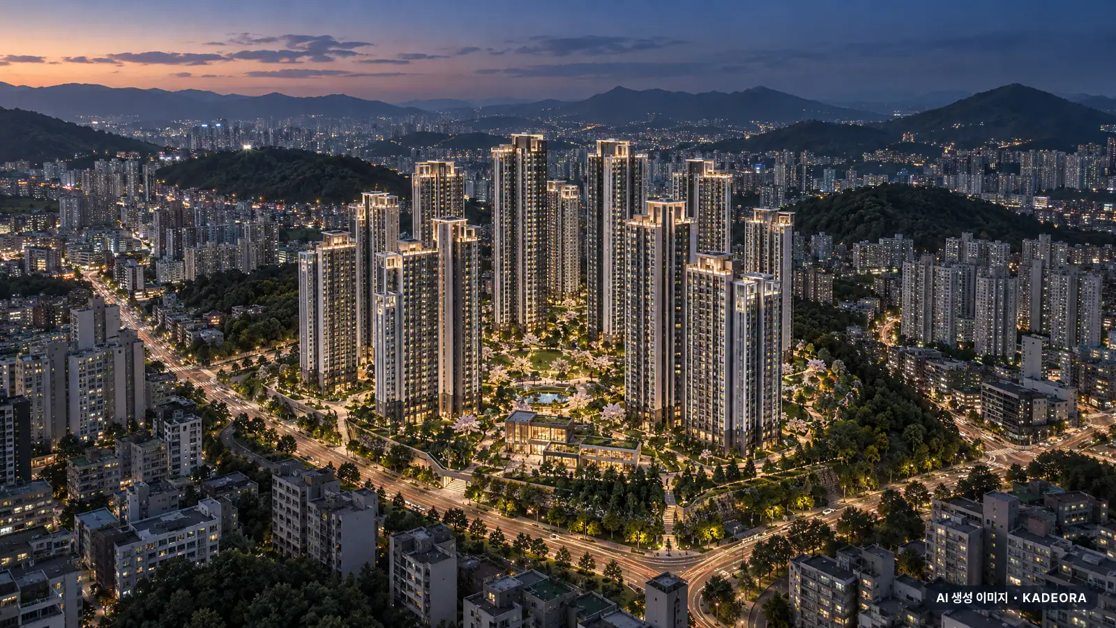 부산 사하구 괴정11 재개발 단지 전경 AI 상상도 — 사하구 괴정동 총 2,533세대